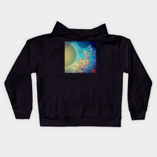 Leaves and Sky Abstract Kids Hoodie